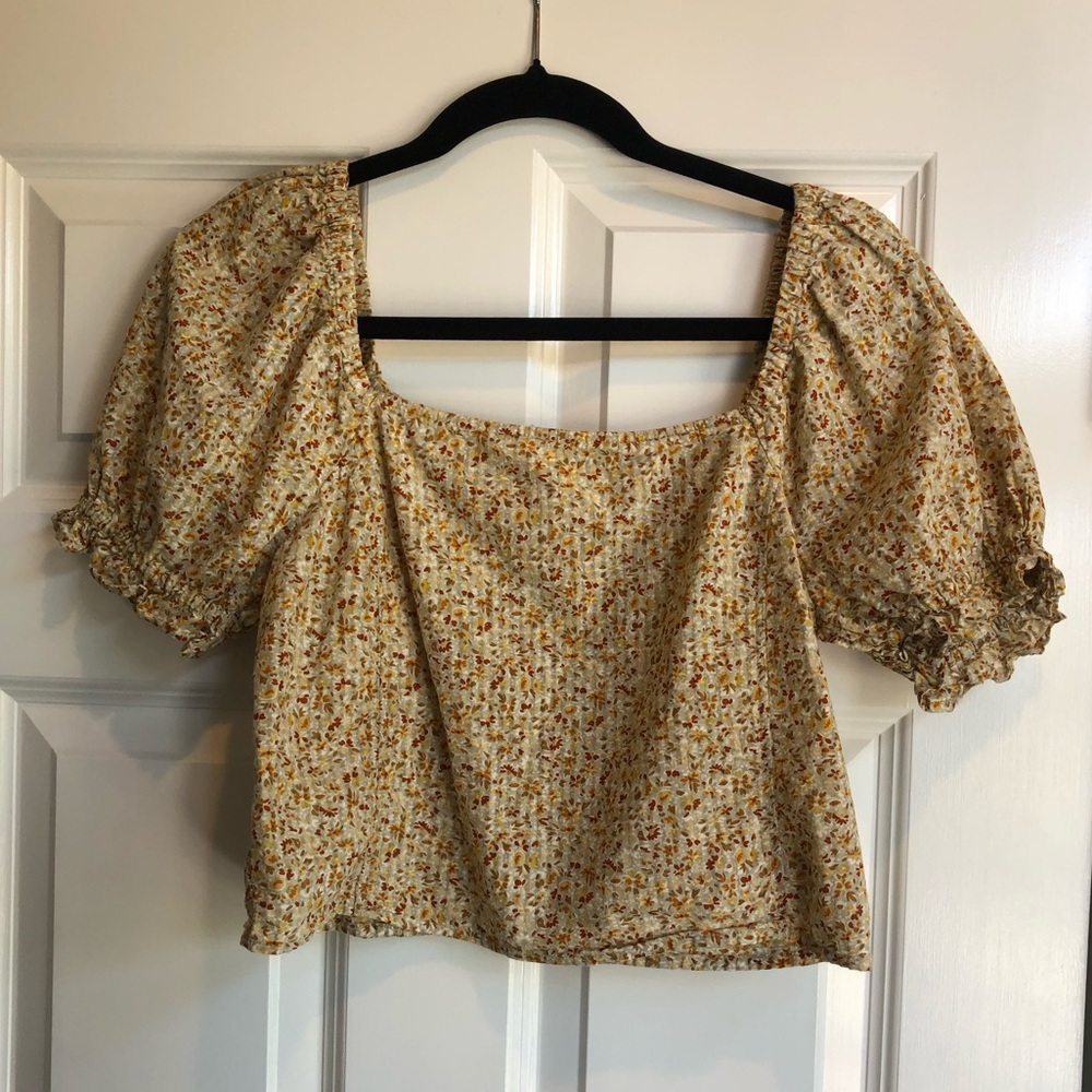 Madewell Floral Top